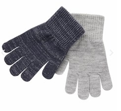 Melton 2-pack glitter gloves - Marine